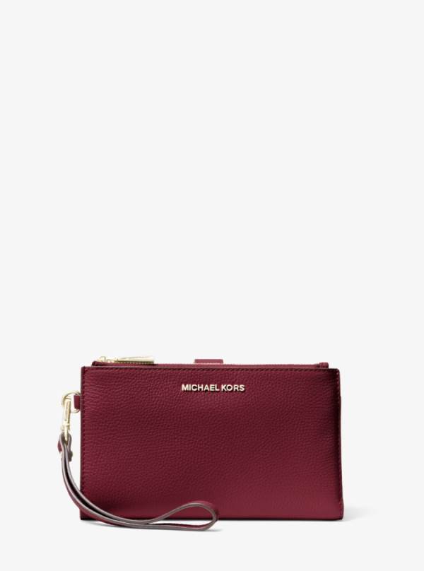 Damske Penazenky Michael Kors Adele Pebbled Leather Smartphone Bordove - Doplnky Michael Kors Lacne | IZJXR-5641